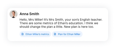 Teacher communication interface